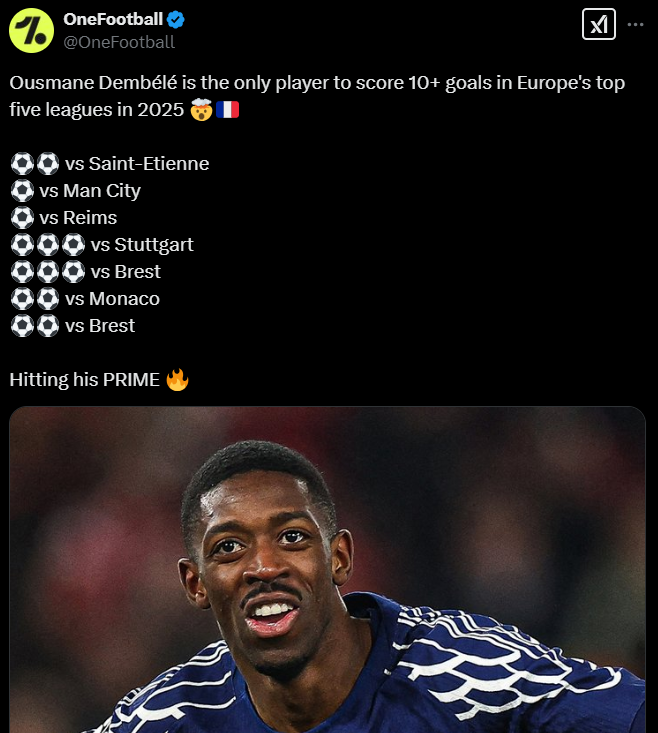 Ousmane Dembele i jego MECZE W 2025 ROKU! O.o